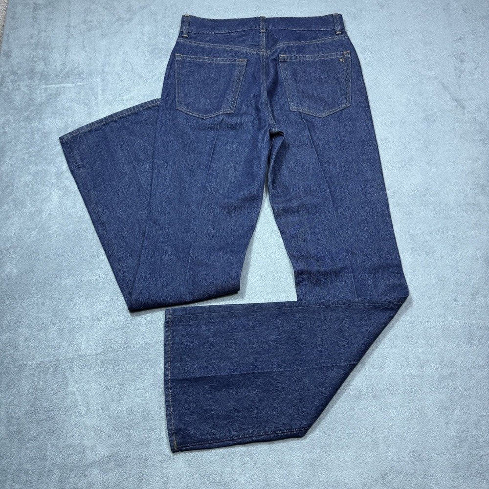 Madewell High-Rise Wide-Leg Jeans in Deep Indigo Blue - Picture 3 of 8